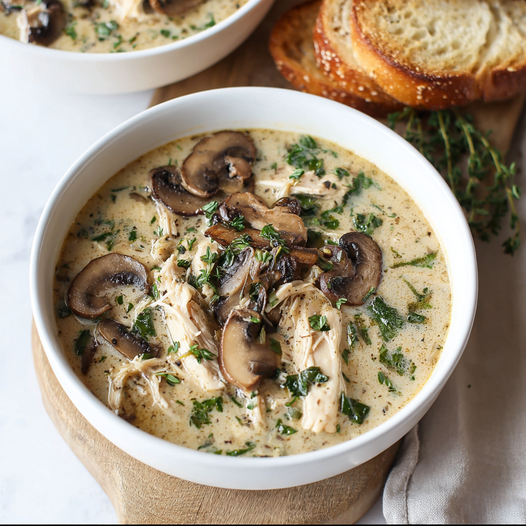 Ingredients lined up for preparing soup