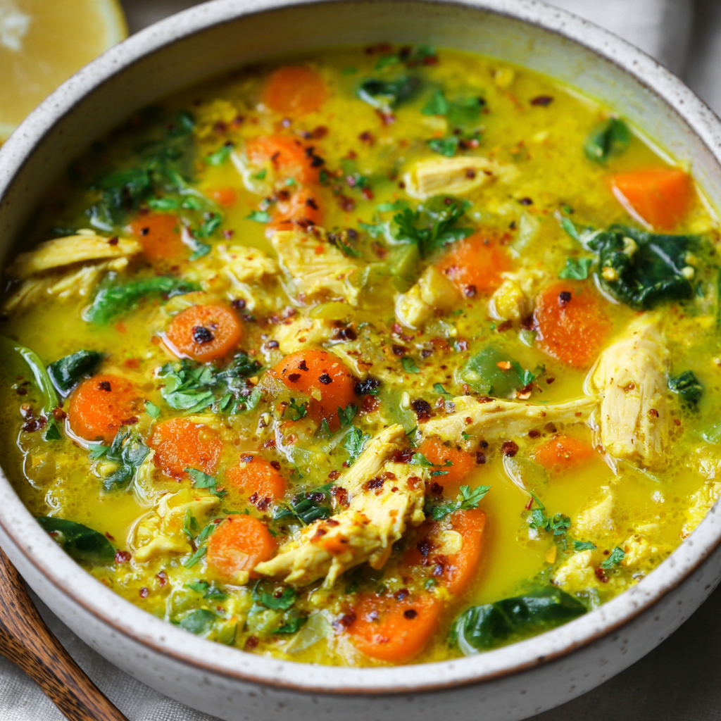 Anti-Inflammatory Turmeric Chicken Soup