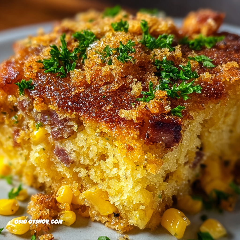 Golden casserole fresh from the oven