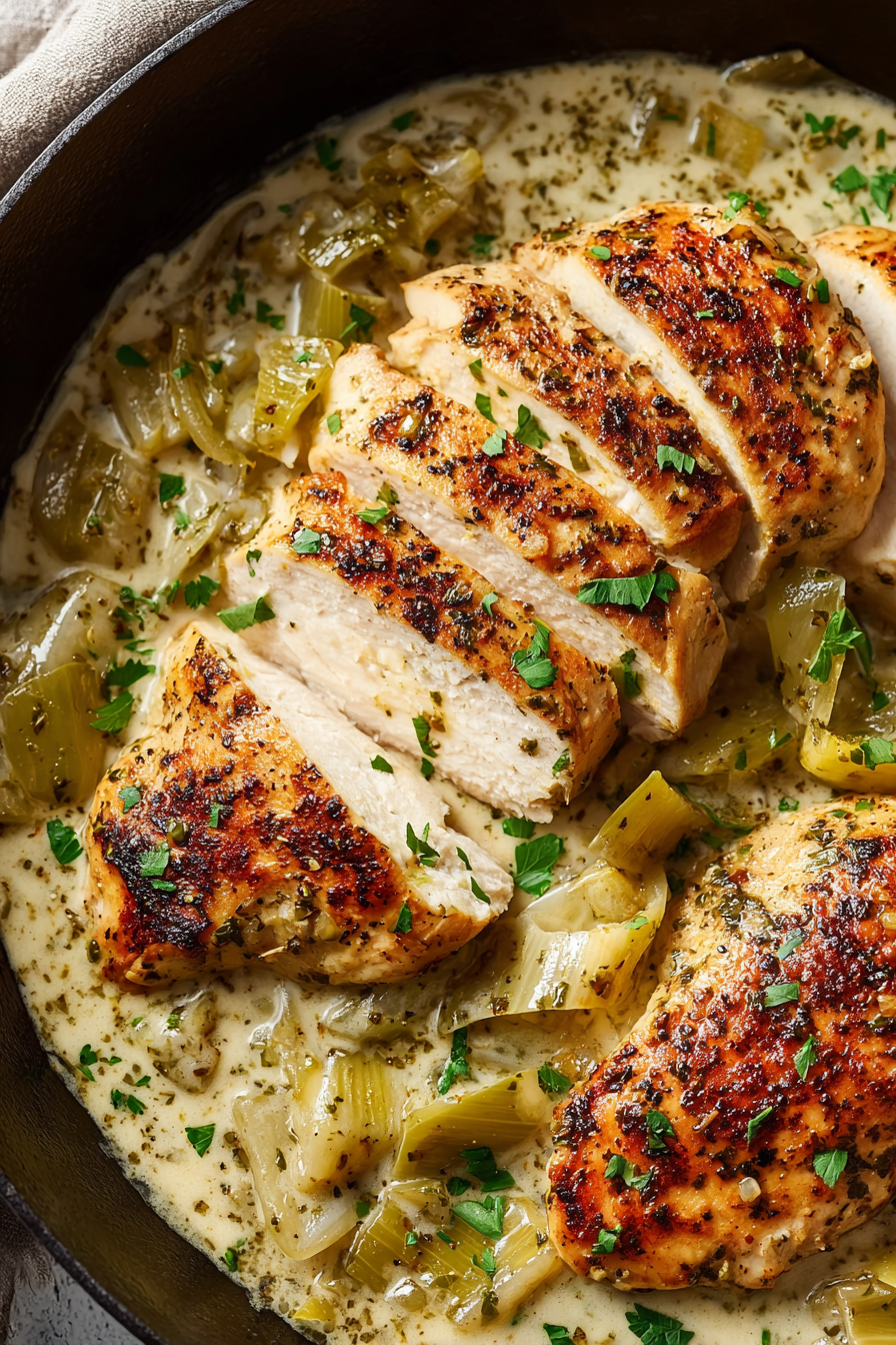 Two sliced leeks in a bowl