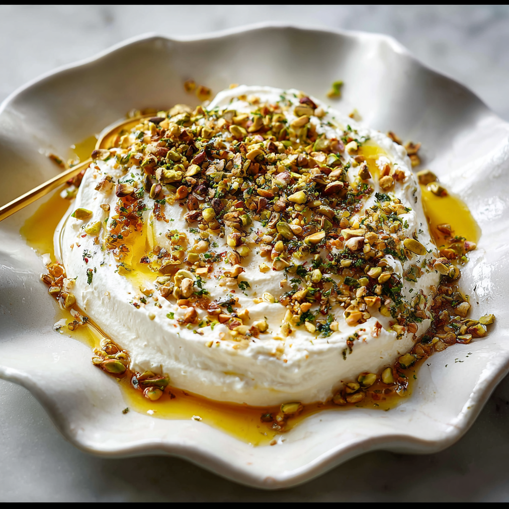Elegant Boursin Cheese Appetizer with Honey and Pistachios