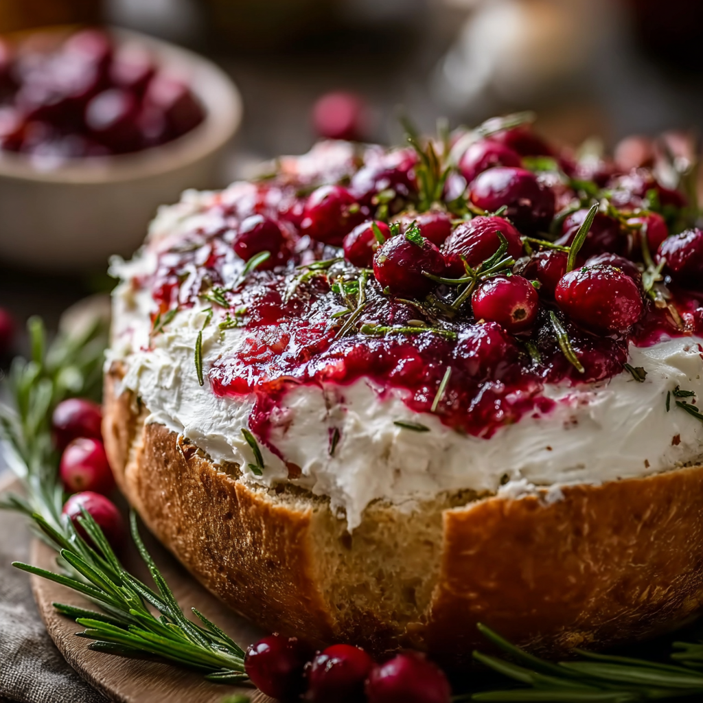 Close up of creamy baked dip topped with melted cheese