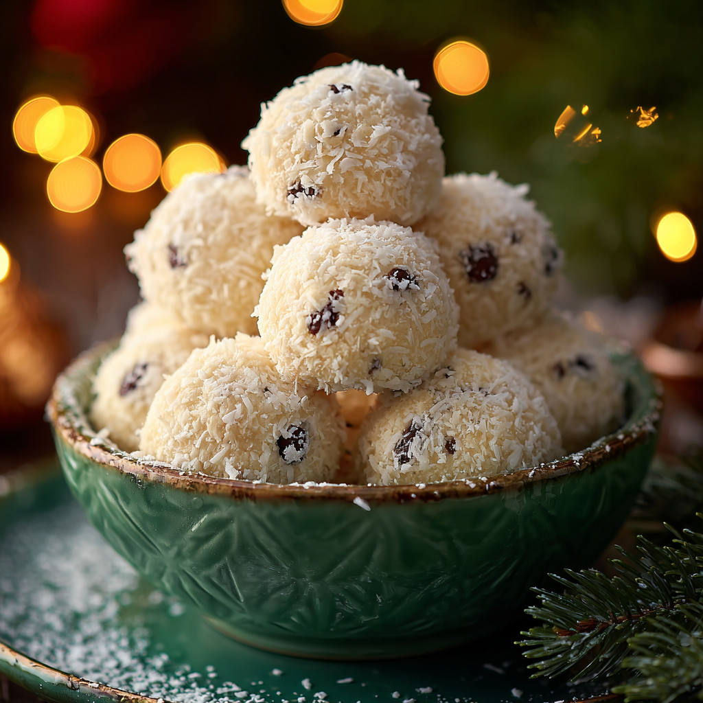 Snowball cookies on a baking sheet with sprinkles