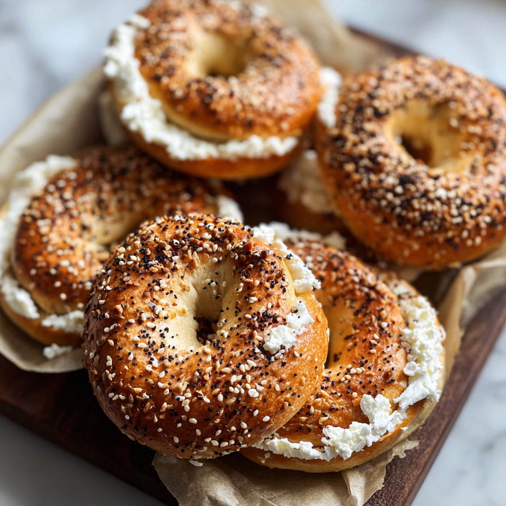 Cottage Cheese Bagels