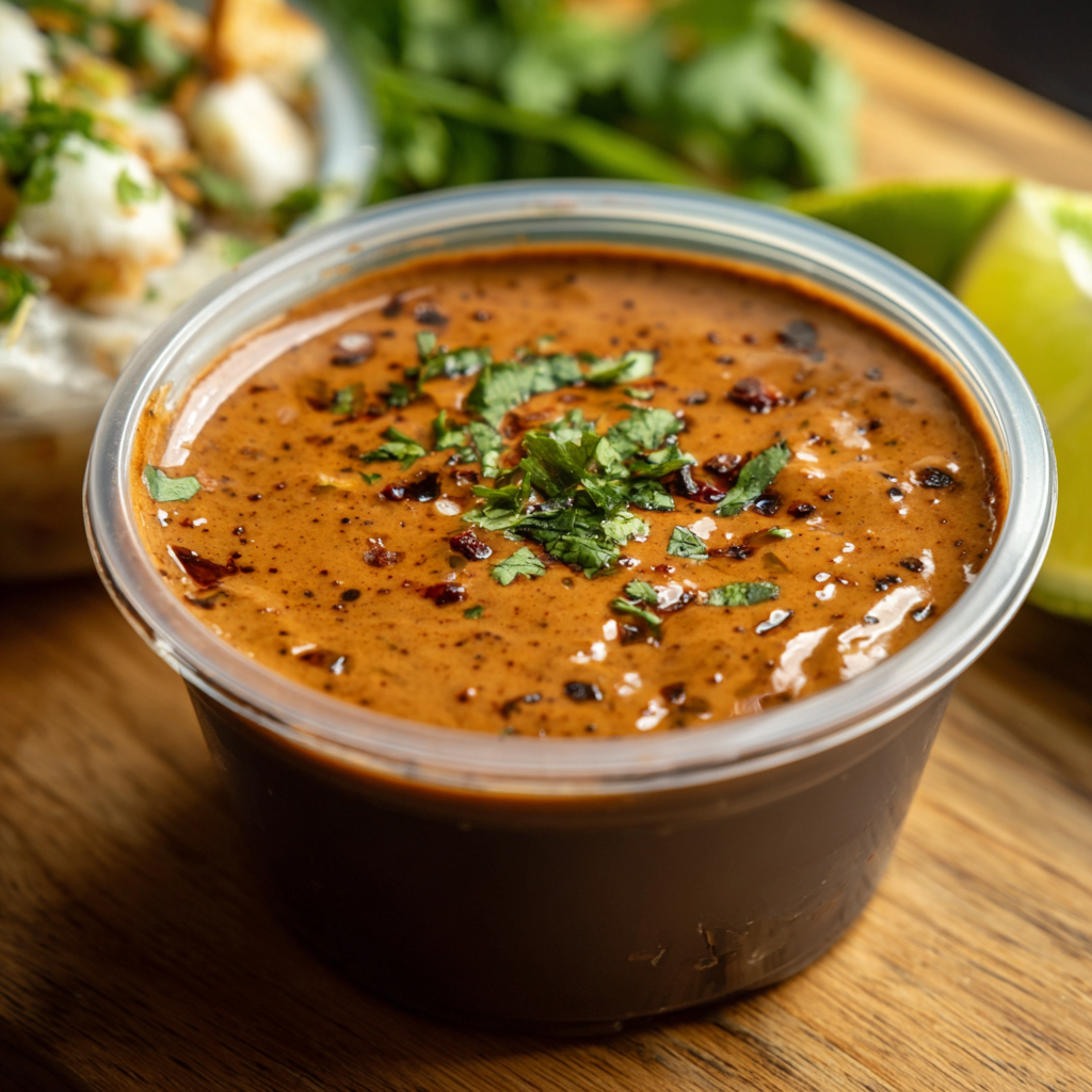 Serving suggestion: grilled chicken with chipotle garlic sauce