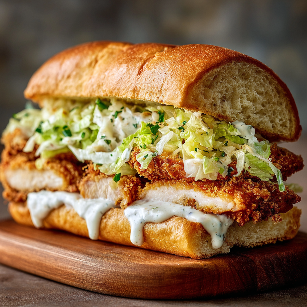 Breaded chicken being placed on a baking sheet