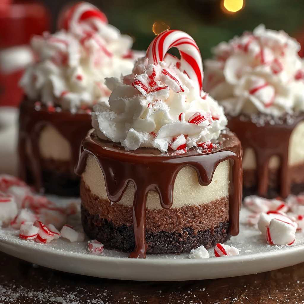 Cheesecake bites on tray