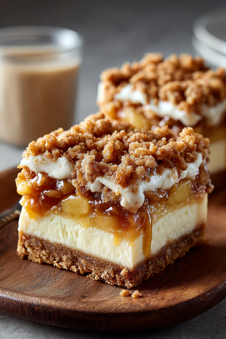 Sliced bars on a serving board