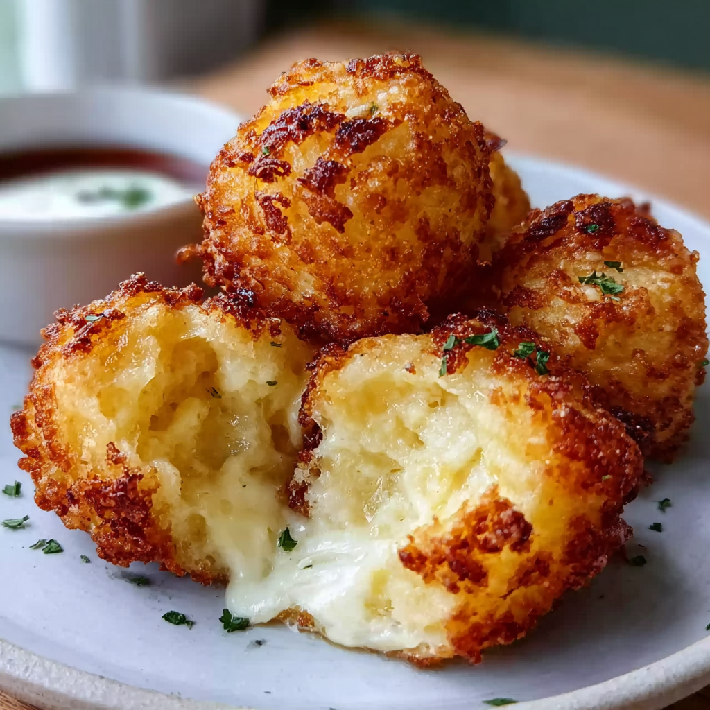 Crispy Mashed Potato Cheese Puffs
