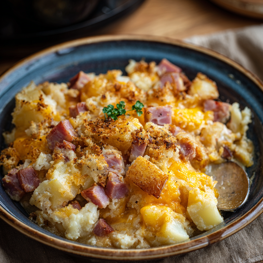 Crockpot Ham and Potato Casserole