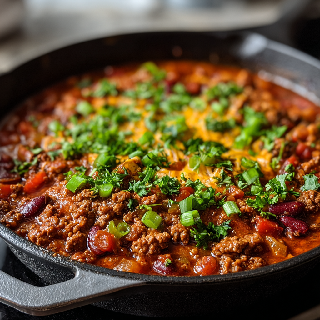 Ground Beef Stovetop Chili