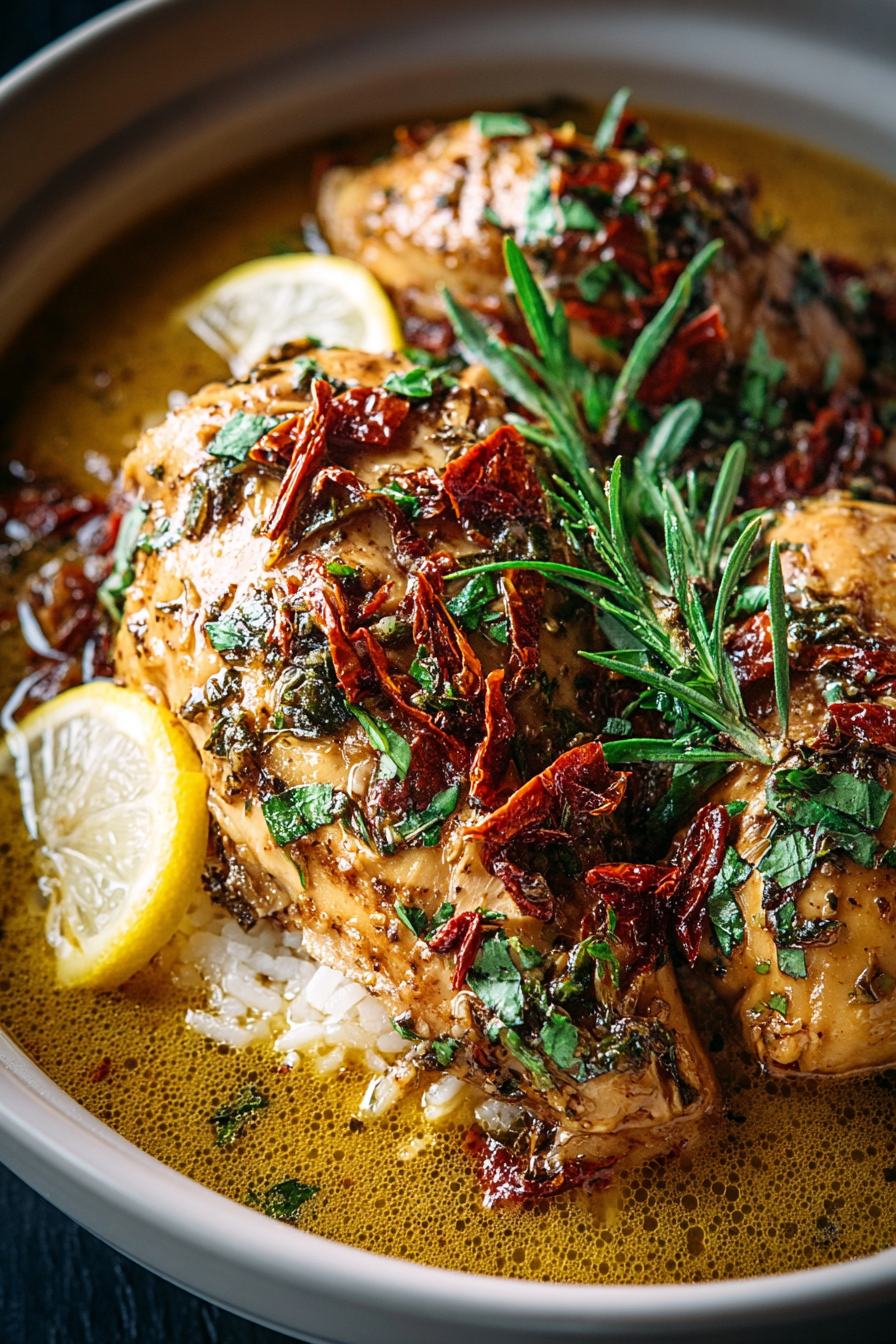 Go Crockpot Marry Me Chicken in slow cooker