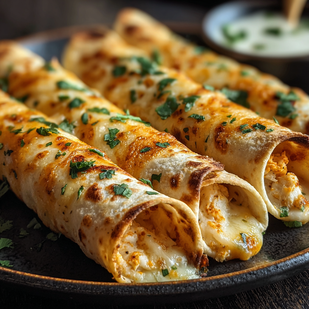 Crispy Chicken Taquitos