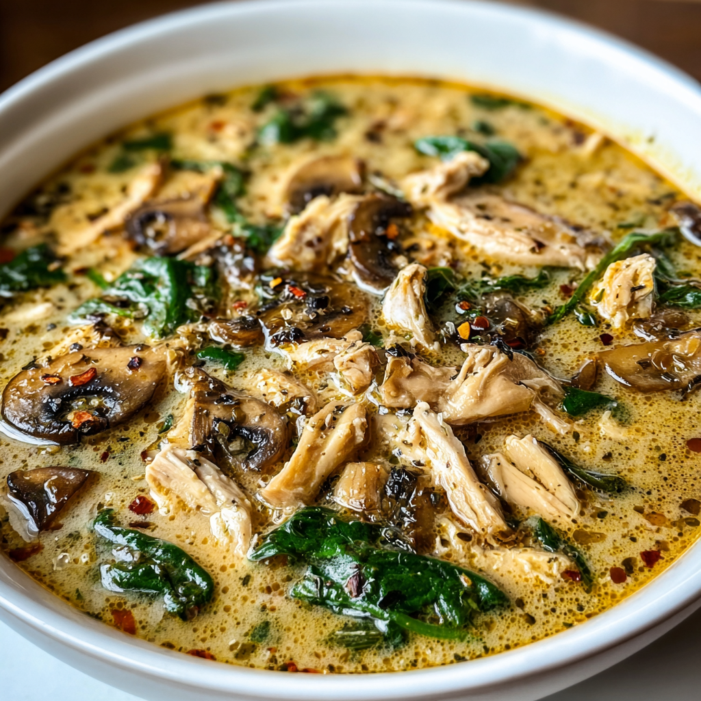 Rotisserie Chicken Mushroom Soup