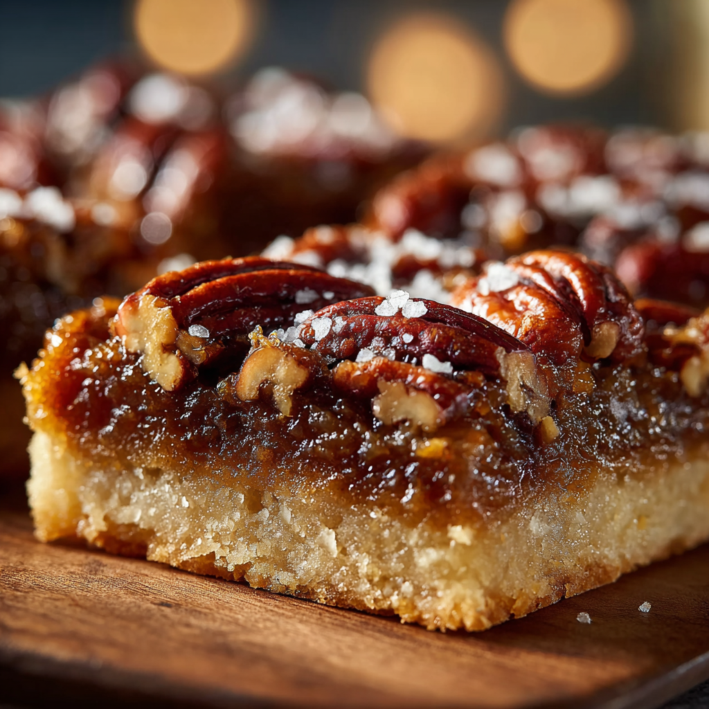 Close-up of the pecan and maple filling showing texture