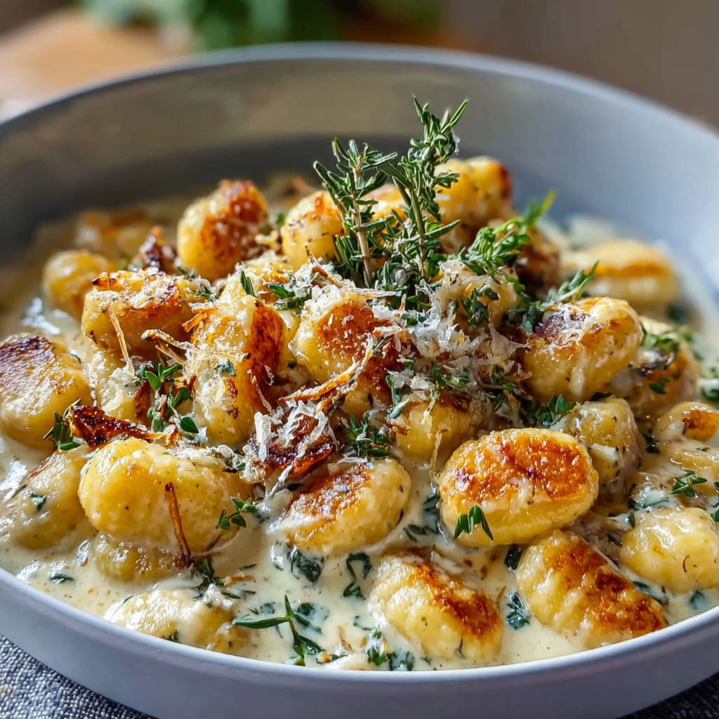 Millionaire Gnocchi with Creamy Sauce