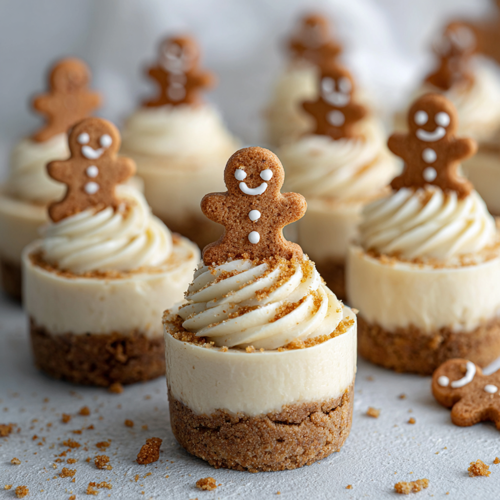 No-Bake Gingerbread Cheesecake Cups