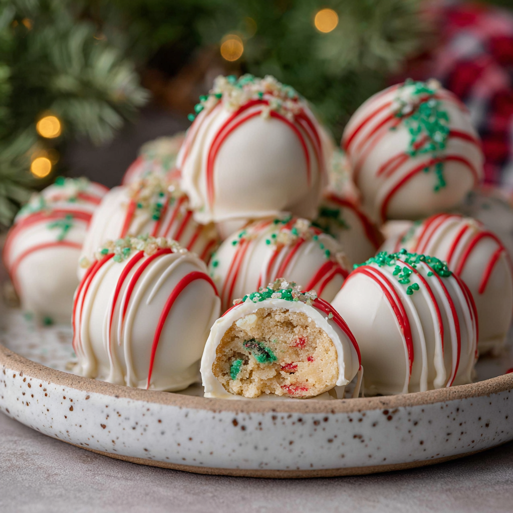 Little Debbie Christmas Tree Cake Truffles (Easy No-Bake)