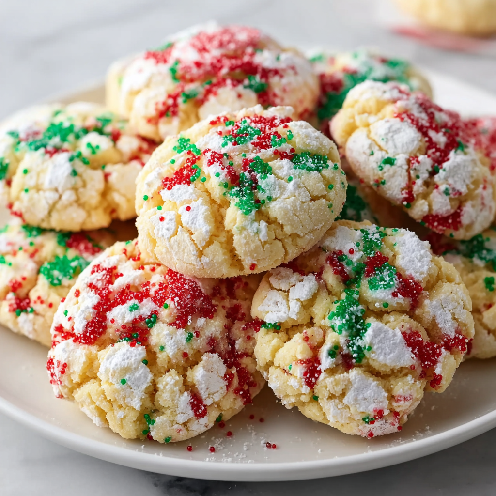 Christmas Ooey Gooey Butter Cookies