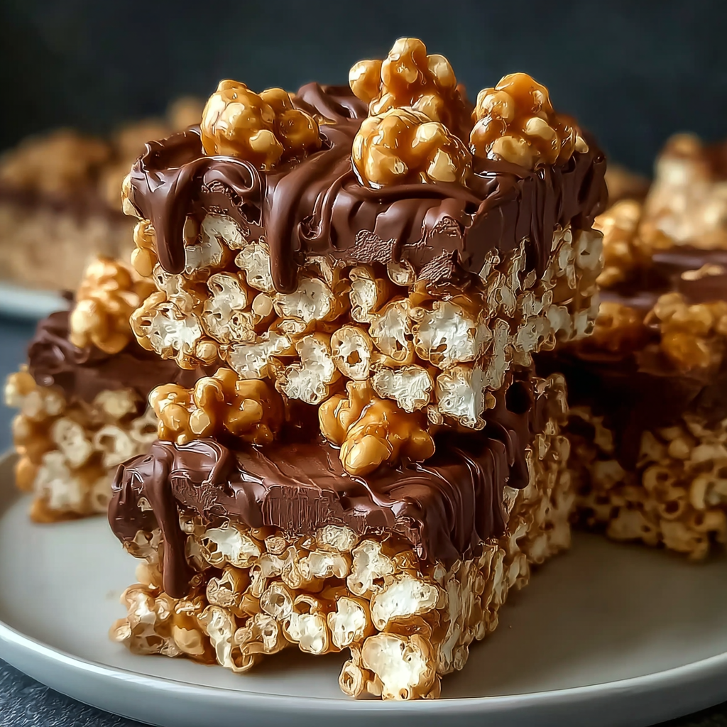 Peanut butter rice krispie treats in a baking dish