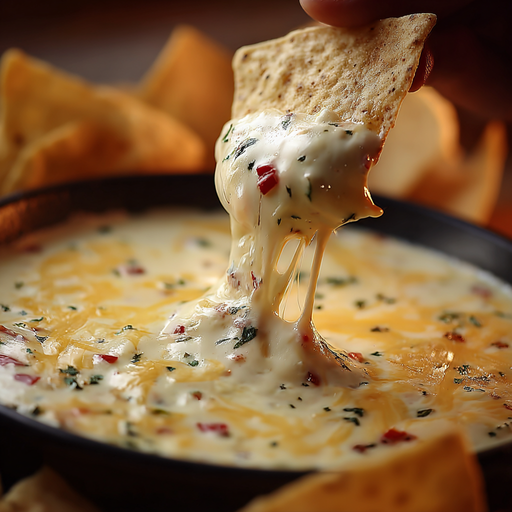 White American cheese melting in saucepan