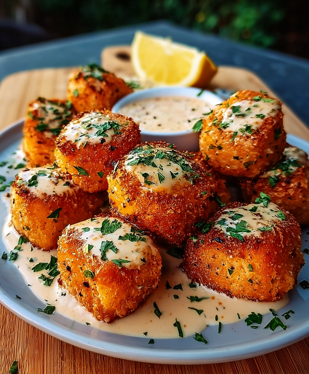 Crispy Bang Bang Salmon Bites
