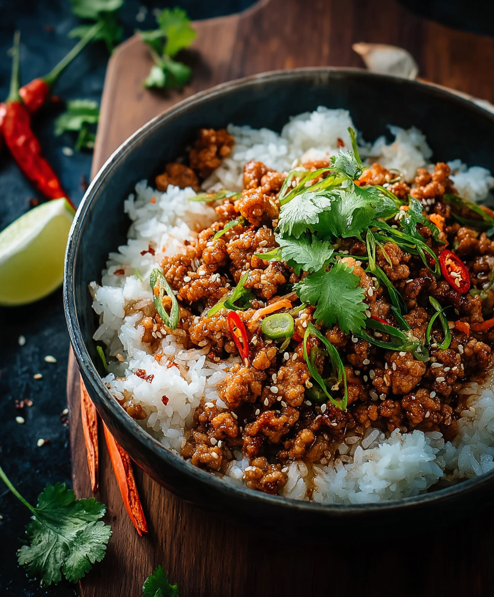 Honey Garlic Ground Turkey