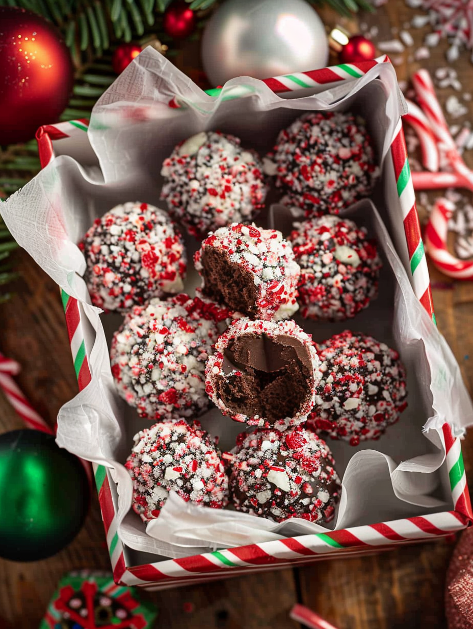 Peppermint Oreo Balls