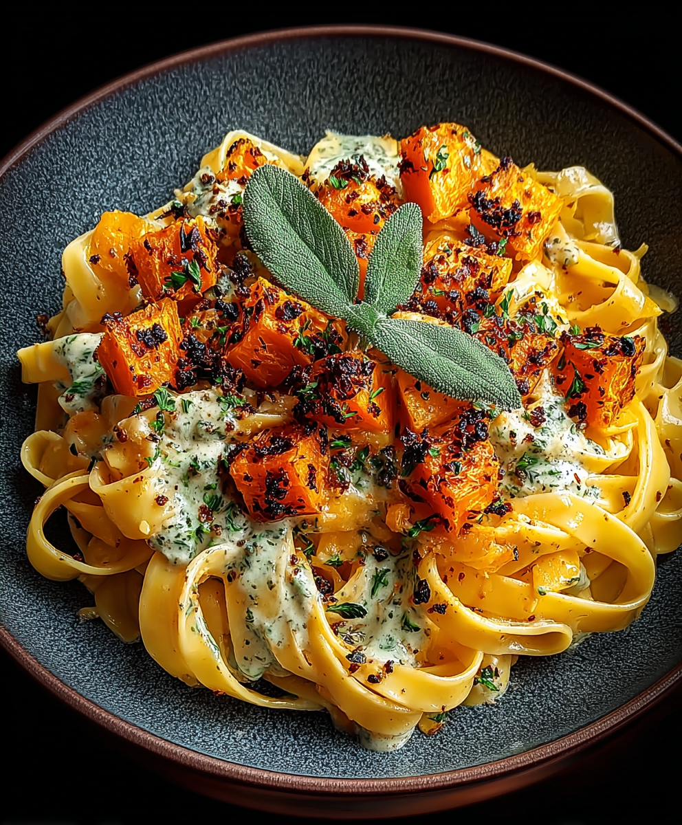 Savory Butternut Squash & Sage Pasta