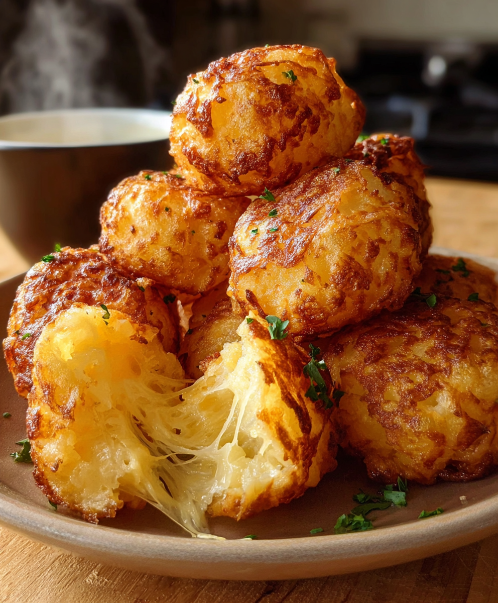 Crispy Mashed Potato Cheese Puffs