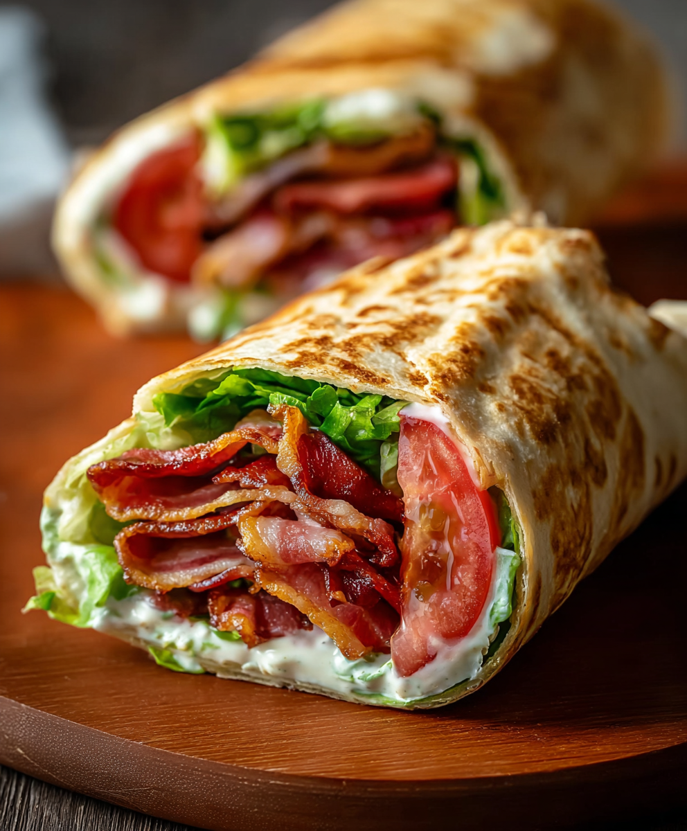 Gourmet BLT Wraps with Secret Sauce