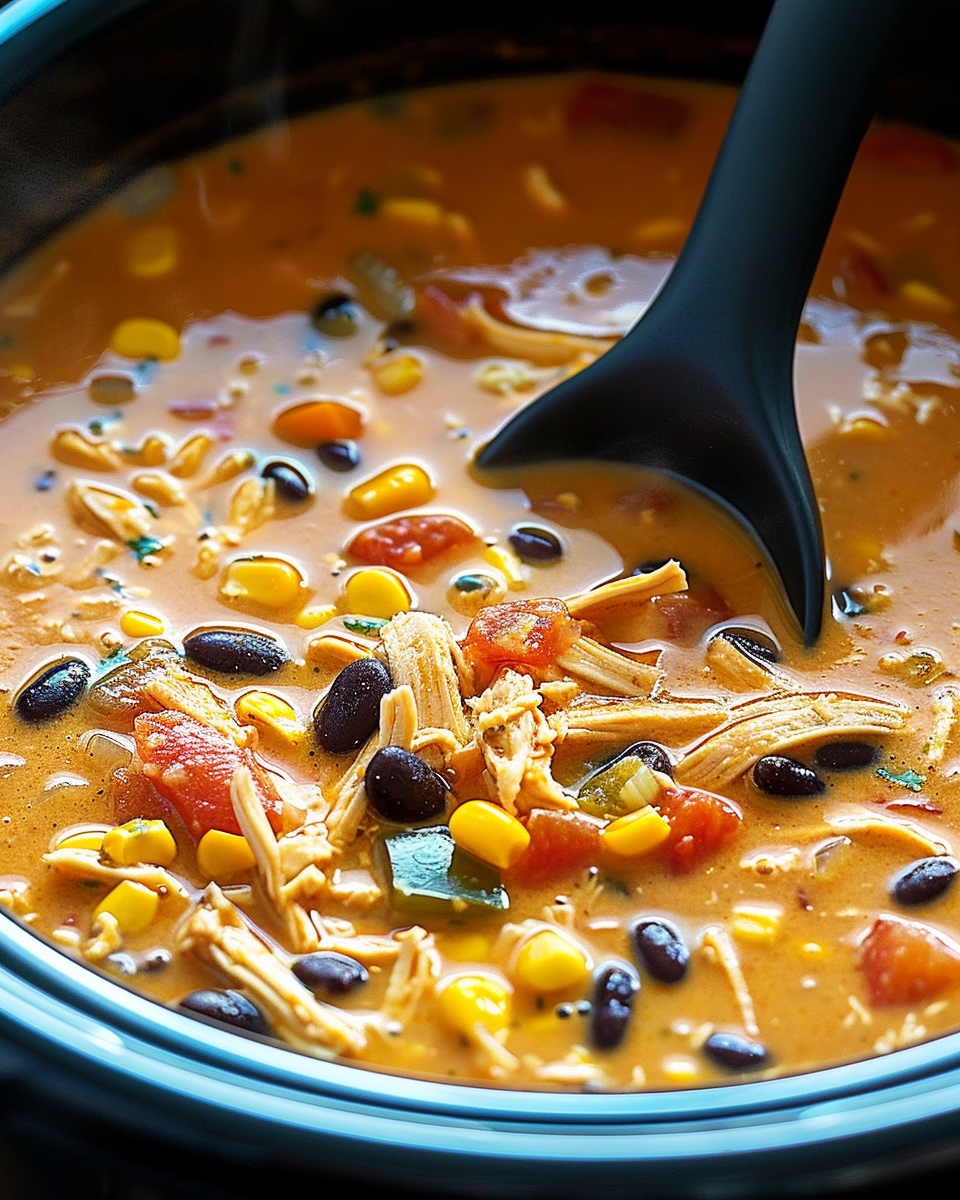 Crockpot Chicken Tortilla Soup