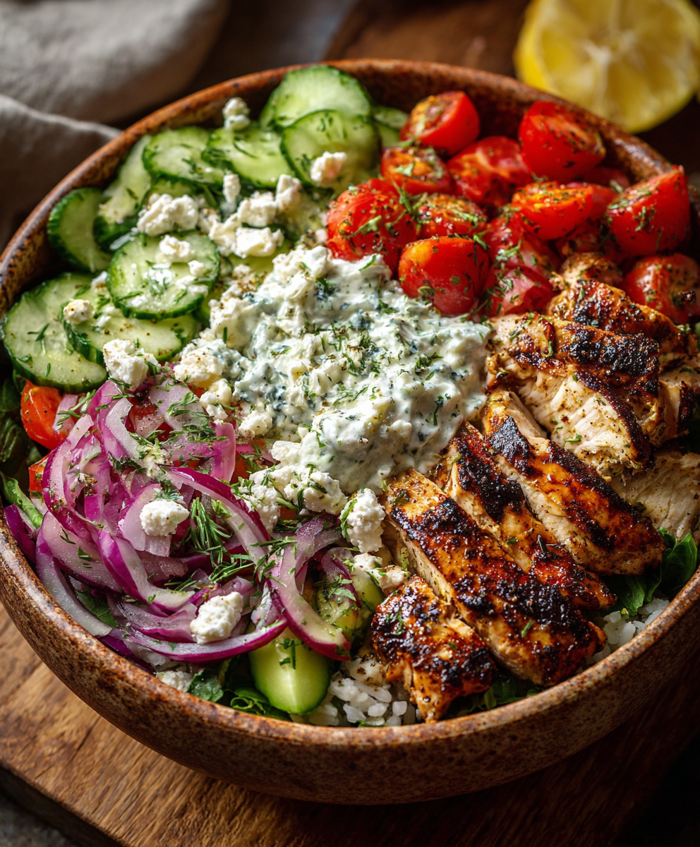 Greek Chicken Bowls