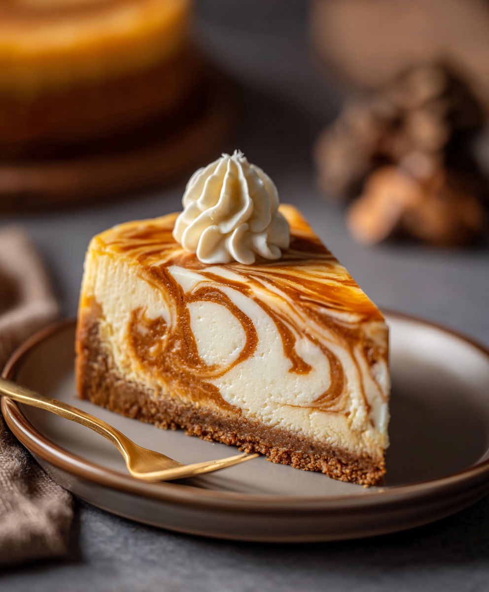 Pumpkin Swirl Cheesecake