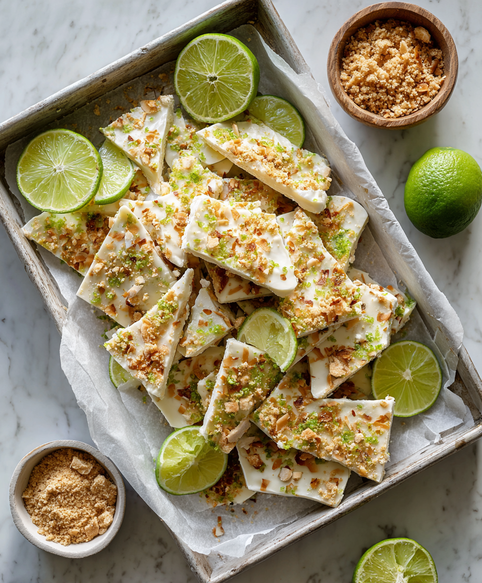 Key Lime Pie Yogurt Bark