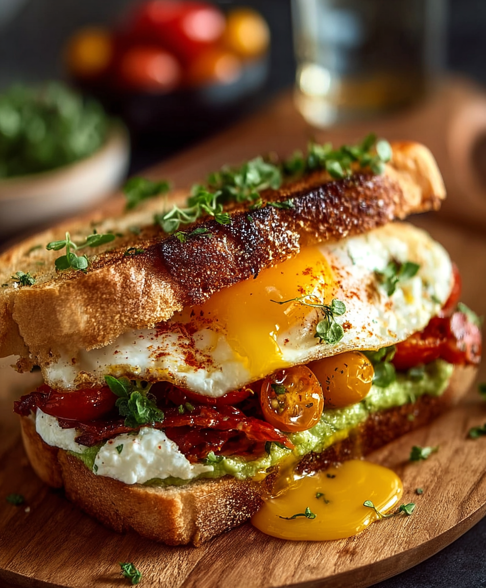 Mediterranean Breakfast Sandwich