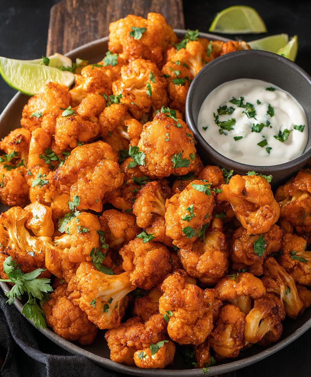 Air Fryer Buffalo Cauliflower