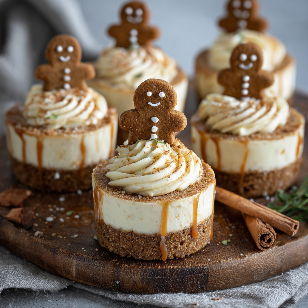 Gingerbread Cheesecake Cups