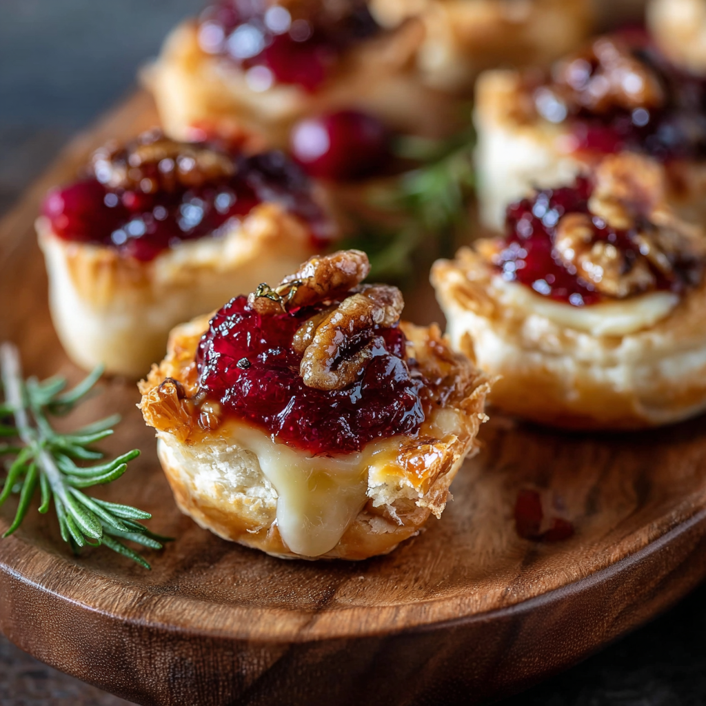 Baked Cranberry Brie Bites