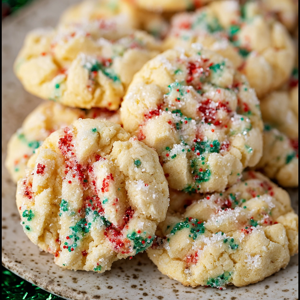 Freshly baked gooey butter cookies on parchment