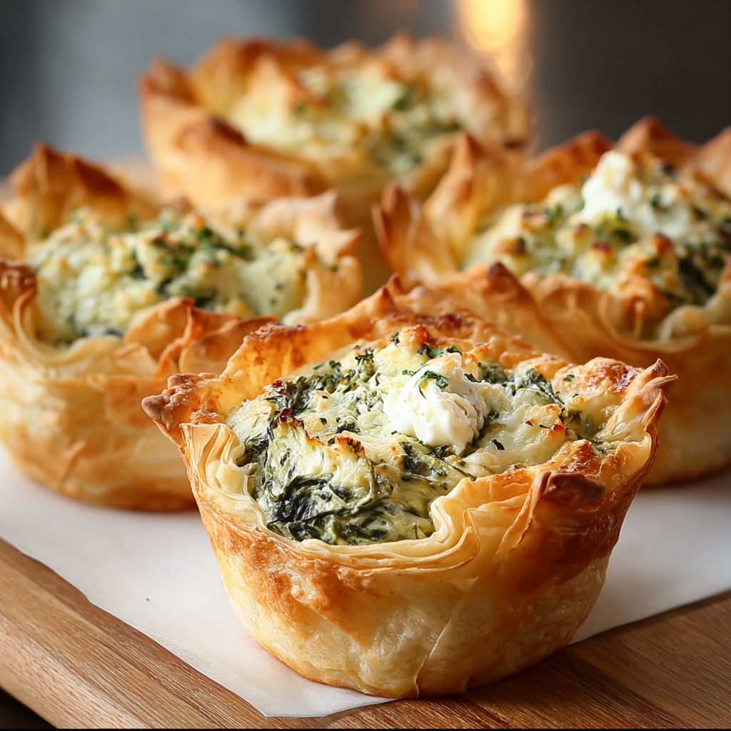 Spinach and Artichoke Dip Cups