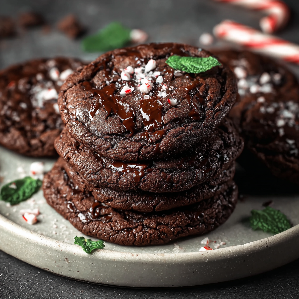 Double Chocolate Mint Cookies