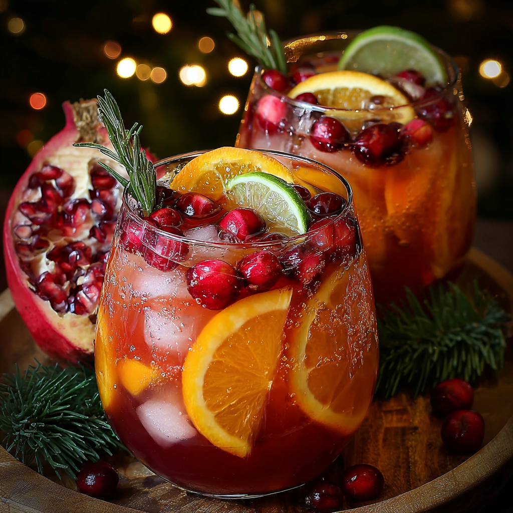 Non-Alcoholic Christmas Sangria
