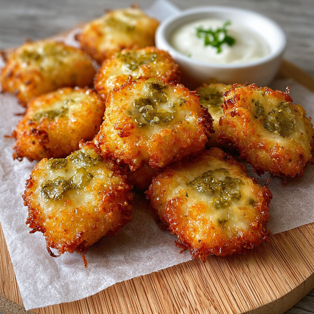 Close up of one bite showing melted cheese and pickle pieces