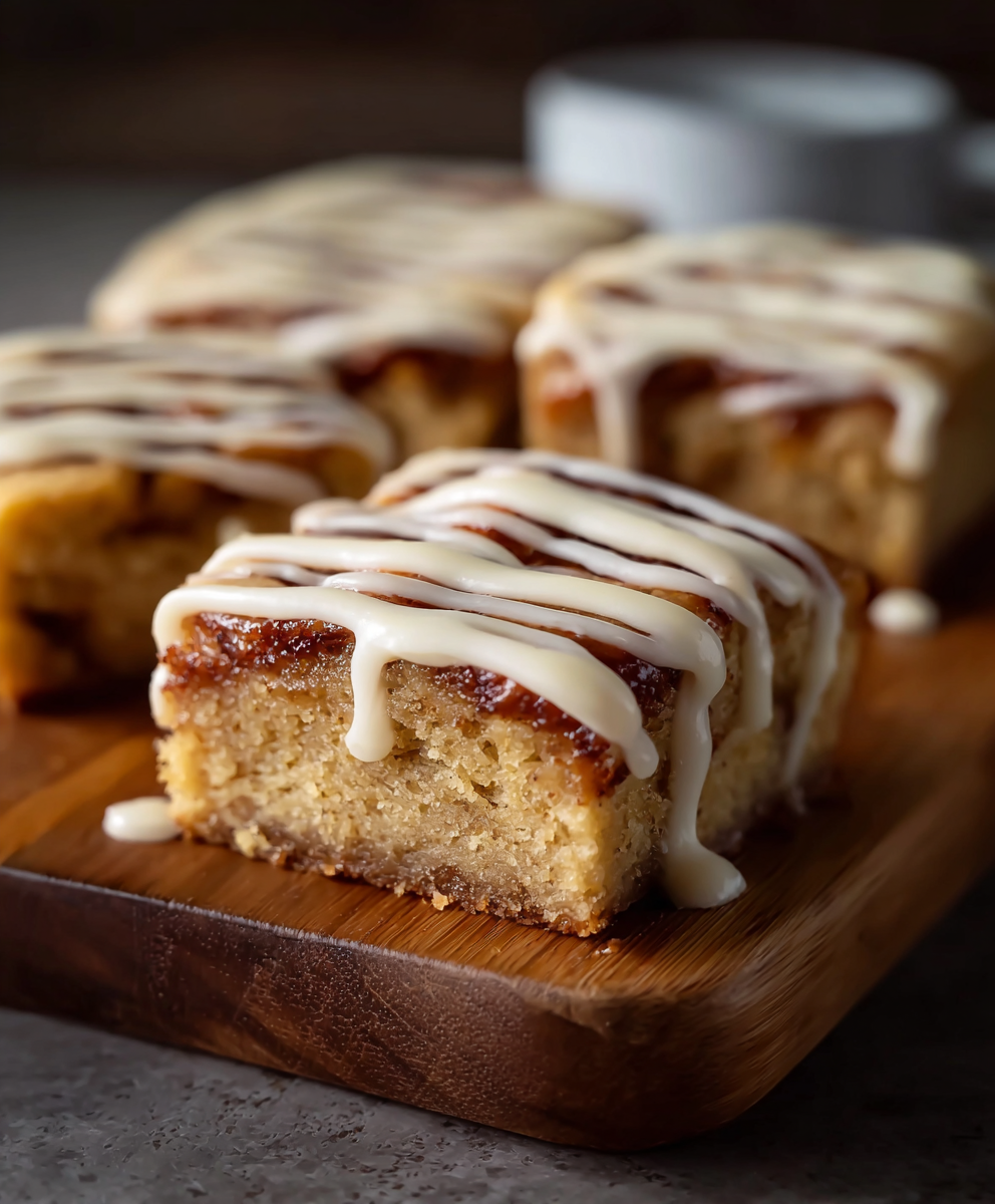 Cinnamon Roll Blondies