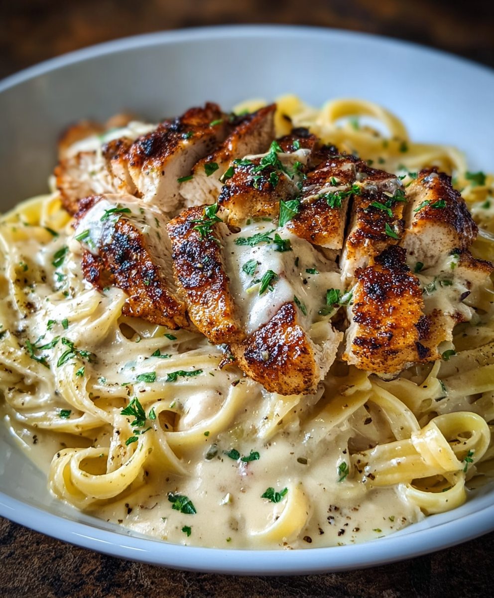 Blackened Cajun Chicken Alfredo