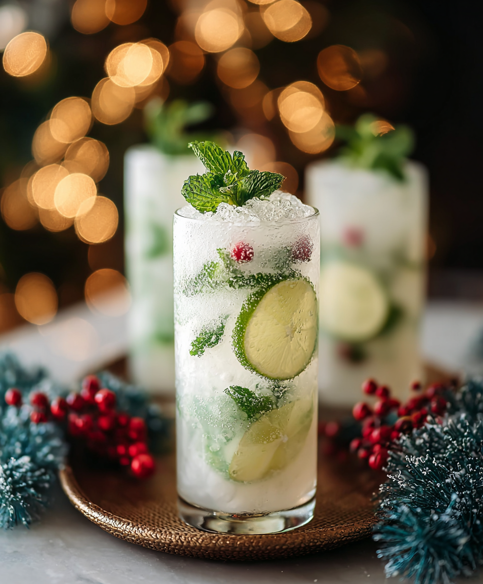 Celebrate the Season with White Christmas Mojitos