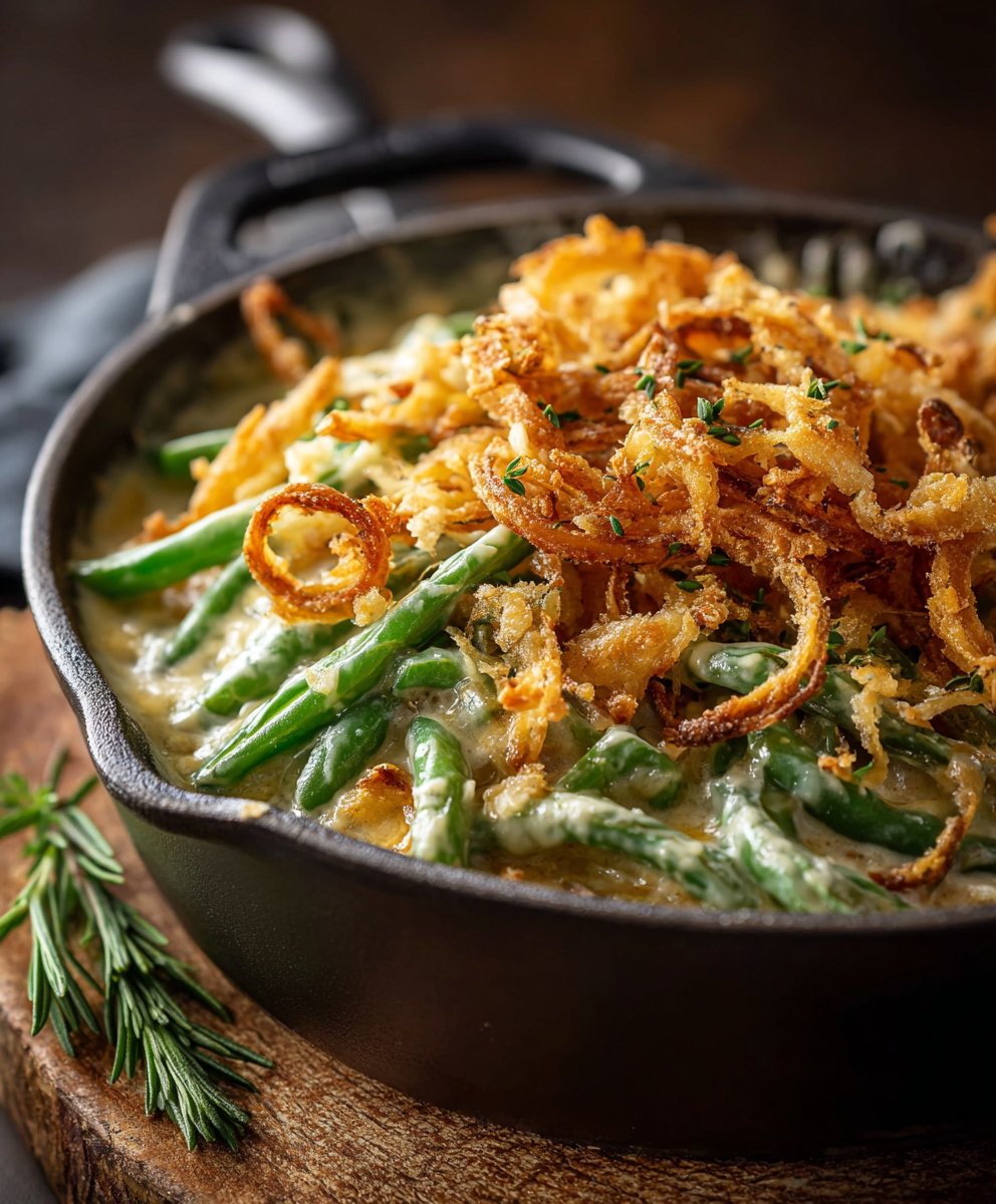 Fresh green beans in a bowl