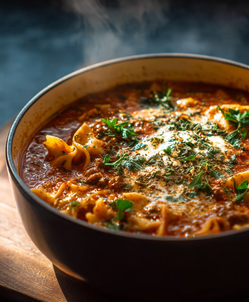 One Pot Lasagna Soup