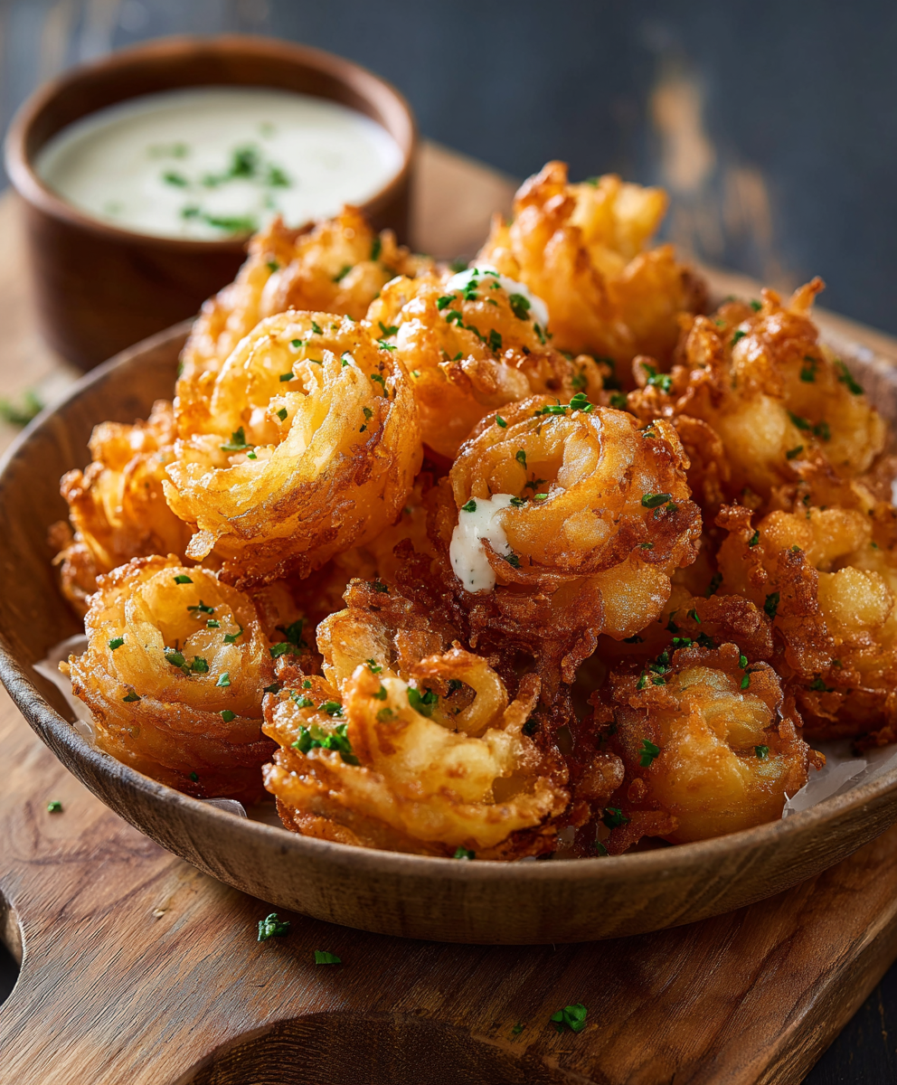 Bloomin’ Onions with Buttermilk Ranch